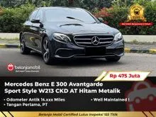 2019 Mercedes-Benz E300 2.0 Avantgarde SportStyle Sedan W213 CKD AT Hitam Metalik NIK 2019 [ LOW MILES 14RB ]