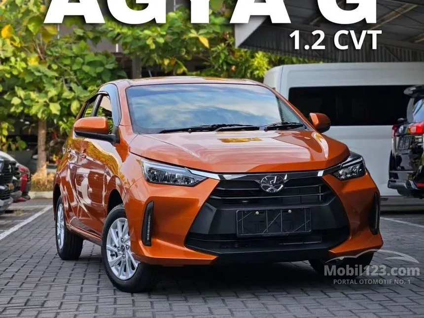Jual Mobil Toyota Agya 2024 G 1.2 di Jawa Barat Automatic Hatchback Orange Rp 135.000.000