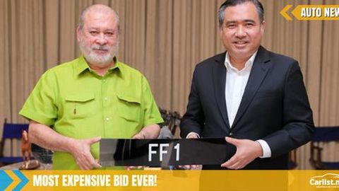 Highest bid for vehicle number plate ever: Sultan of Johor acquires FF1 for RM1.2 Million, setting new record
