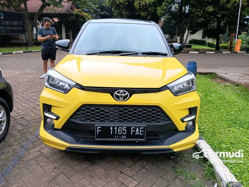 Jual Mobil Toyota Raize 2021 GR Sport 1.0 di Jawa Barat Automatic Wagon Kuning Rp 205.000.000