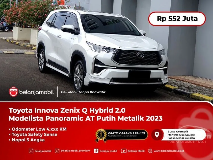 Jual Mobil Toyota Kijang Innova Zenix 2023 Q HV TSS Modellista (Non Premium Color) 2.0 di DKI Jakarta Automatic MPV Putih Rp 552.000.000