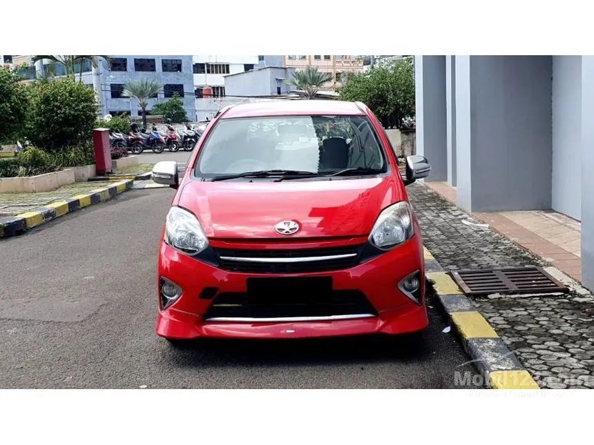 Jual Mobil Toyota Agya 2015 TRD S 1.0 di DKI Jakarta Automatic Hatchback Merah Rp 85.000.000
