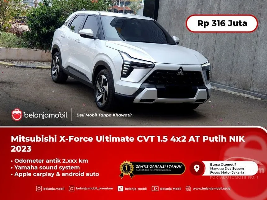 Jual Mobil Mitsubishi XFORCE 2023 Ultimate 1.5 di DKI Jakarta Automatic Wagon Putih Rp 316.000.000