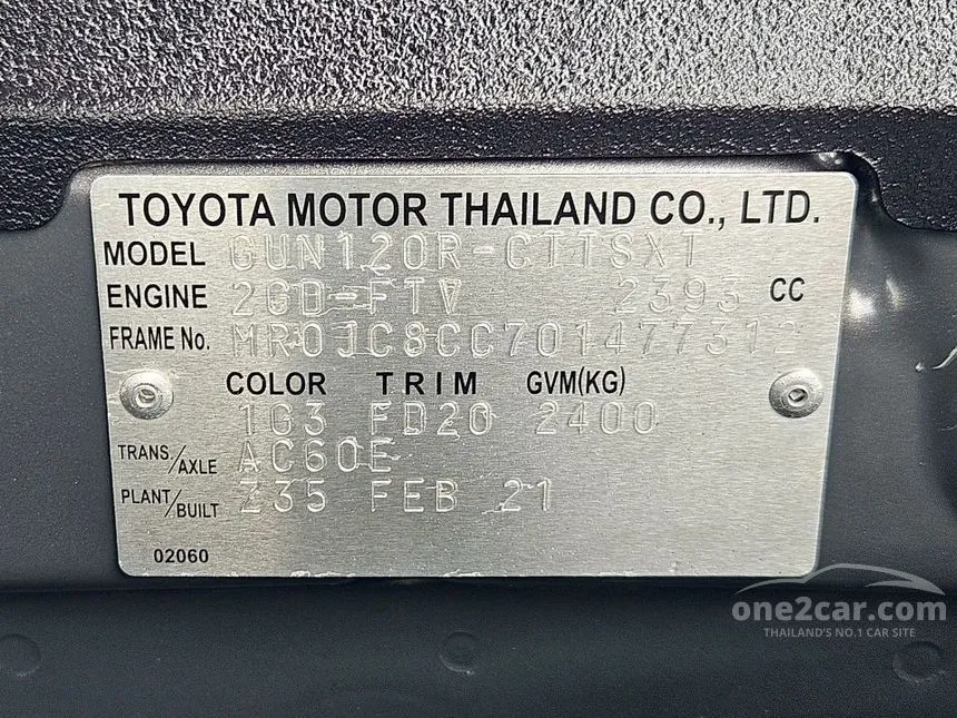 2021 Toyota HILUX REVO Z Edition Entry Smart Cab Pickup