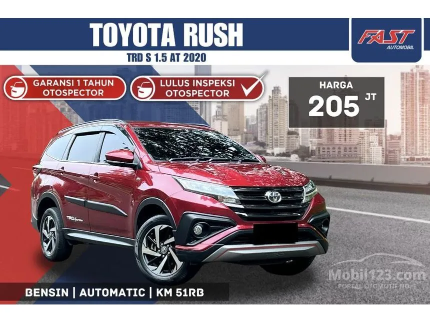Jual Mobil Toyota Rush 2020 TRD Sportivo 1.5 di DKI Jakarta Automatic SUV Merah Rp 205.000.000