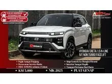 2025 Hyundai Creta 1.5 N Line SUV KM 5.000 PERAK Hyundai Creta 1.5 N-Line IVT Non Turbo Facelift NIK 2025 White On Black Tgn 1 Dr Br