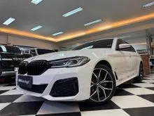 2023 BMW 520i 2.0 M Sport Sedan Reg 2024 White On Saddle Tan Km9000 Antik Speedo Digital Sunroof ATPM Warranty 5Thn #AUTOHIGH