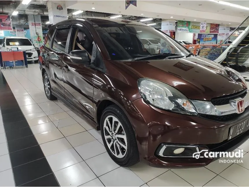 Jual Mobil Honda Mobilio 2014 E 1.5 di Jawa Timur Automatic MPV Coklat Rp 127.000.000