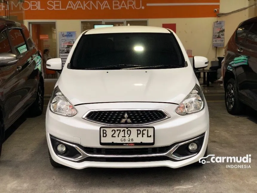 Jual Mobil Mitsubishi Mirage 2016 EXCEED 1.2 di Banten Automatic Hatchback Putih Rp 120.000.000