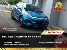 2024 BYD Atto 3 0.0 Superior SUV AT Biru Pemakaian 2025 NIK 2024 [ BERGARANSI ]