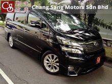 *Z PLATINUM,THREE POWER DOOR,LOW MILEAGE,LIKE NEW CAR,NEW FACELIFT,NEW TYRES**2012 Toyota Vellfire 2.4 Z Platinum MPV
