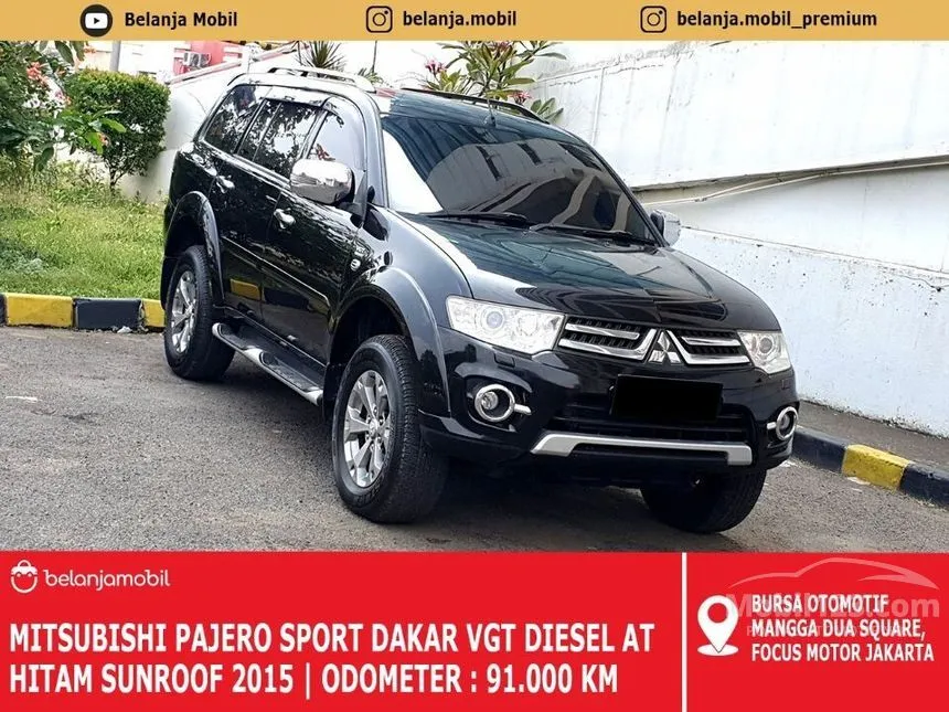 Jual Mobil Mitsubishi Pajero Sport 2015 Dakar 2.5 di Jawa Barat Automatic SUV Hitam Rp 279.000.000