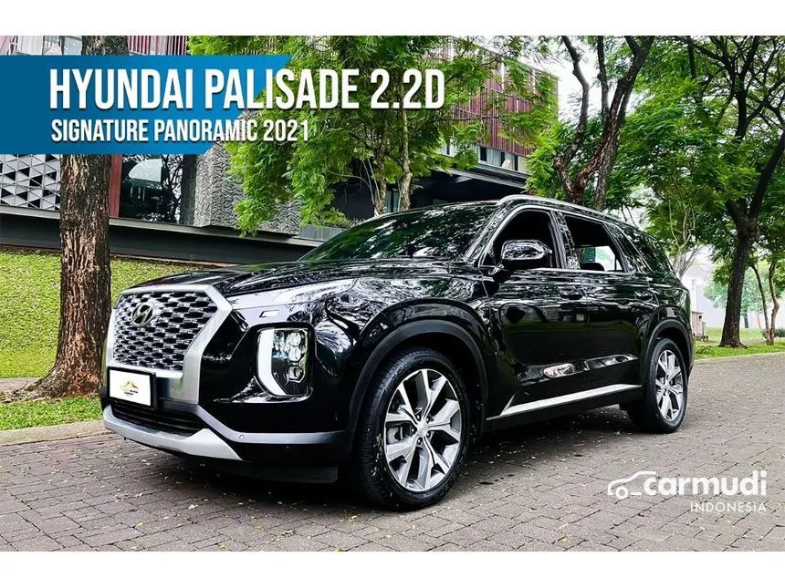 Jual Mobil Hyundai Palisade 2021 Signature 2.2 di Banten Automatic Wagon Hitam Rp 595.000.000