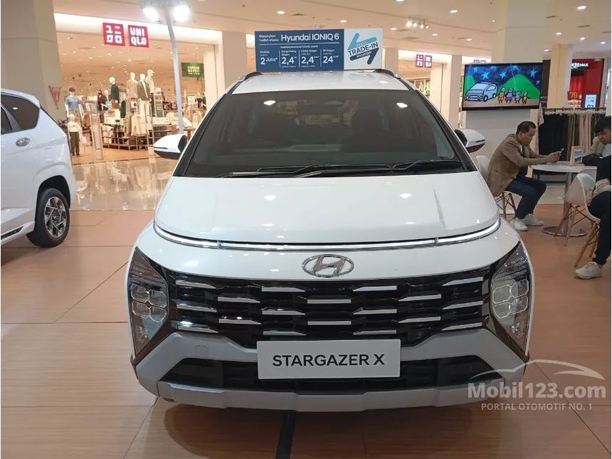 Jual Mobil Hyundai Stargazer X 2024 Prime 1.5 di Banten Automatic Wagon Putih Rp 317.400.000
