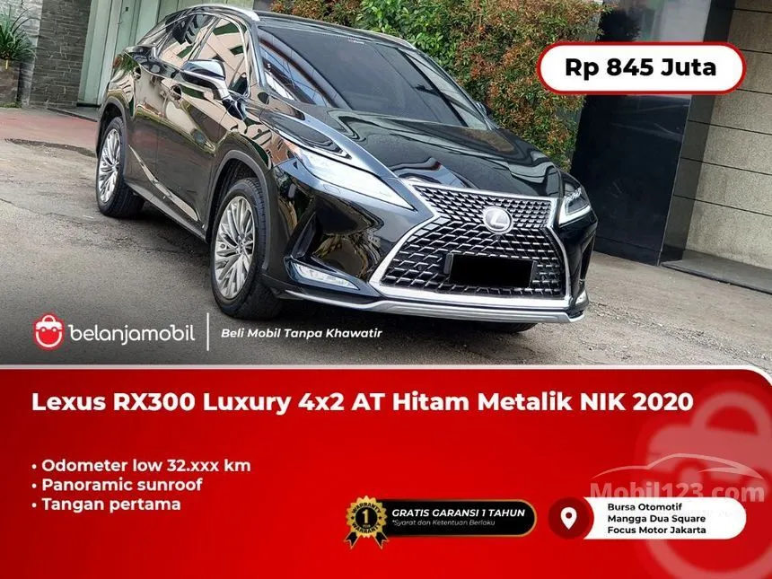 Jual Mobil Lexus RX 300 2020 Luxury 2.0 di Jawa Barat Automatic SUV Hitam Rp 845.000.000