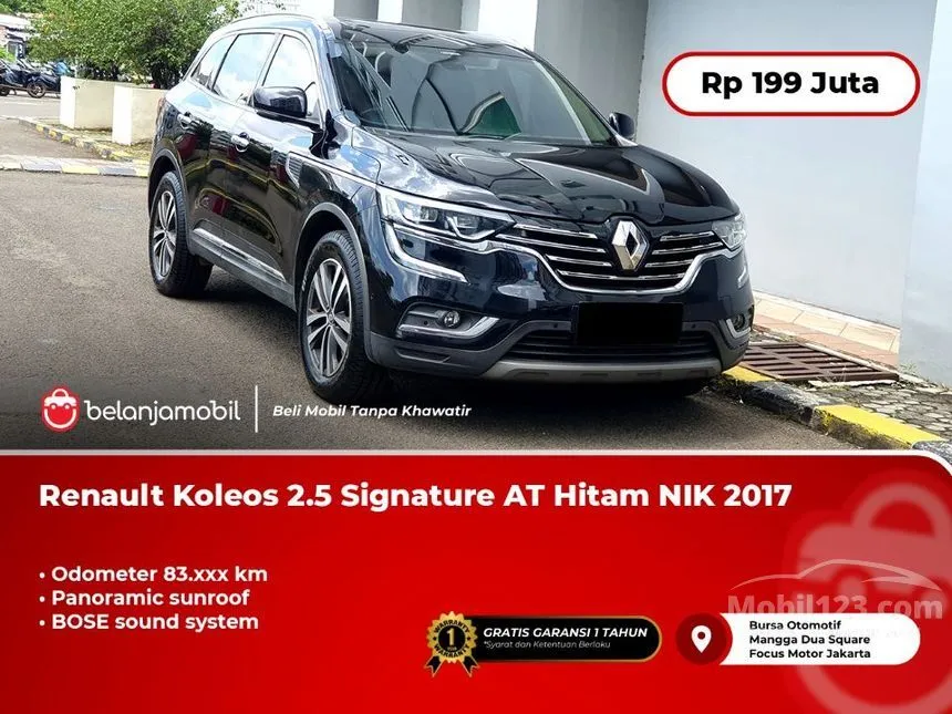 Jual Mobil Renault Koleos 2017 2.5 di DKI Jakarta Automatic SUV Hitam Rp 199.000.000