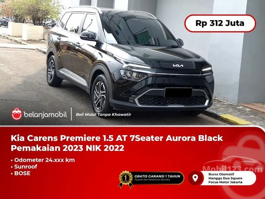 Jual Mobil KIA Carens 2022 Premiere 7 Seater 1.5 di Jawa Barat Automatic MPV Hitam Rp 312.000.000