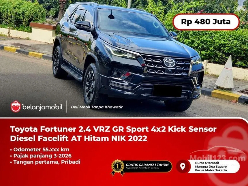 Jual Mobil Toyota Fortuner 2022 VRZ GR SPORT 4X2 2.4 di DKI Jakarta Automatic SUV Hitam Rp 480.000.000