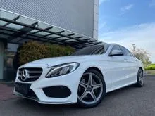 2018 Mercedes-Benz C200 2.0 AMG Sedan W205 TOTAL DP 150JT White Bebas Tabrak & Banjir Km Low Service Record Kondisi Mulus Like New TOTAL DP RINGAN