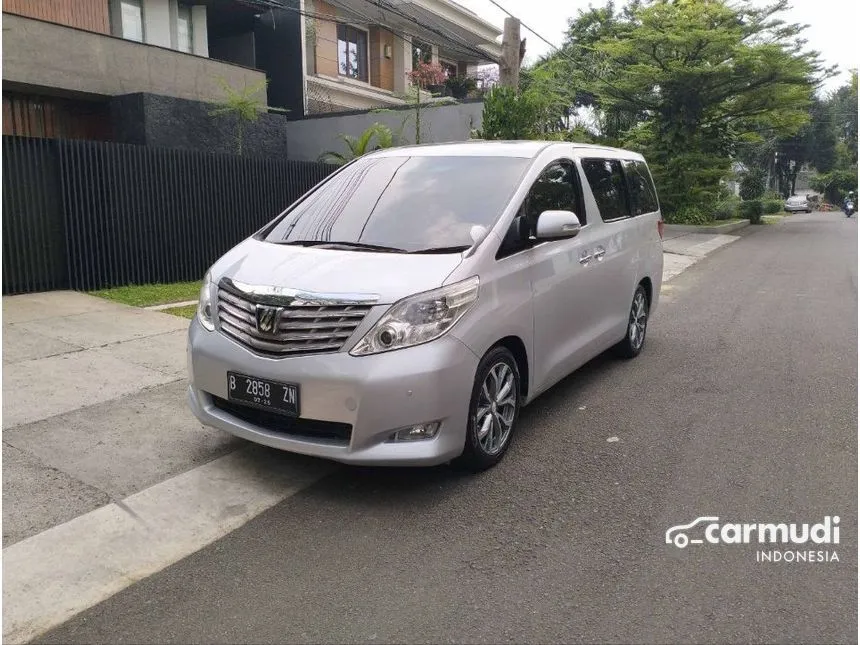 Jual Mobil Toyota Alphard 2011 S 2.4 di DKI Jakarta Automatic MPV Silver Rp 210.000.000