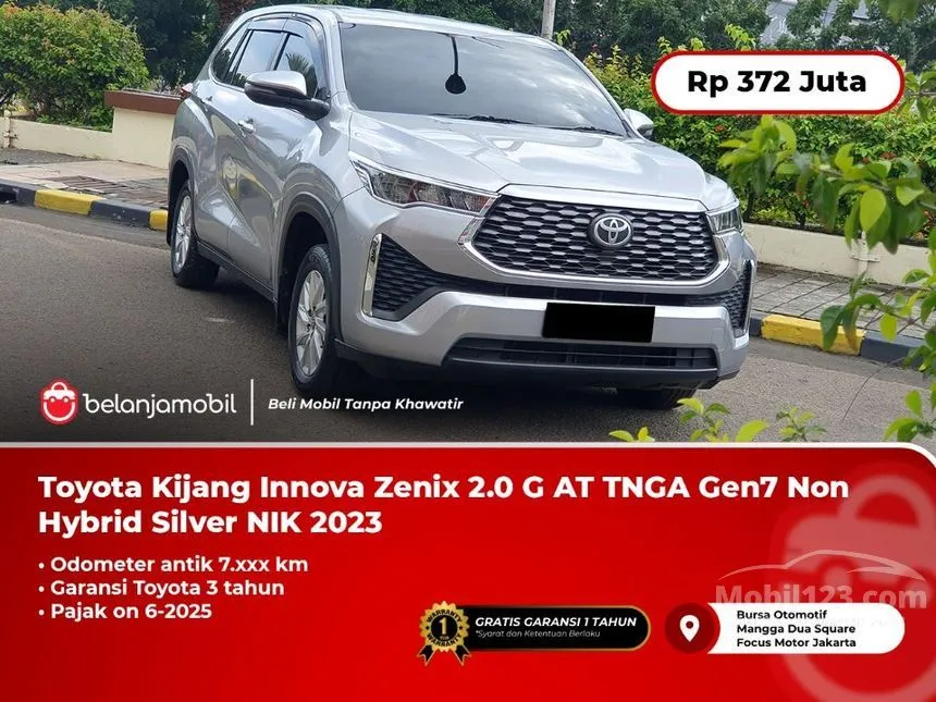 Jual Mobil Toyota Kijang Innova Zenix 2023 G 2.0 di Jawa Barat Automatic Wagon Silver Rp 372.000.000