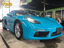 2017 Porsche 718 2.0 Cayman Coupe sport exhaust chrono meter leather unreg absorb sst red blue