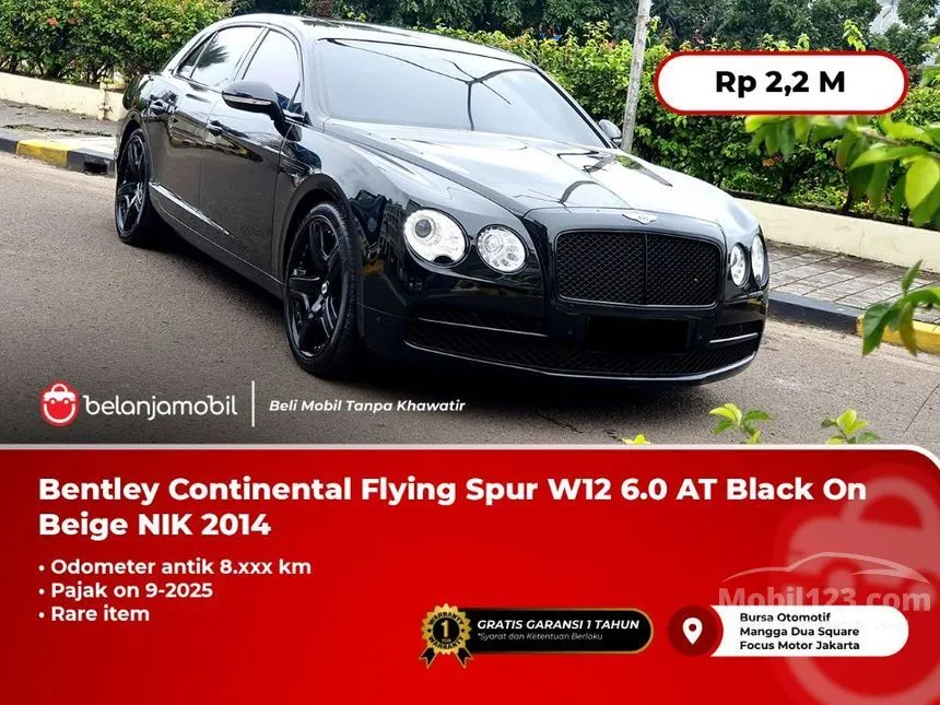 Jual Mobil Bentley Flying Spur 2014 W12 6.0 di DKI Jakarta Automatic Sedan Hitam Rp 2.200.000.000