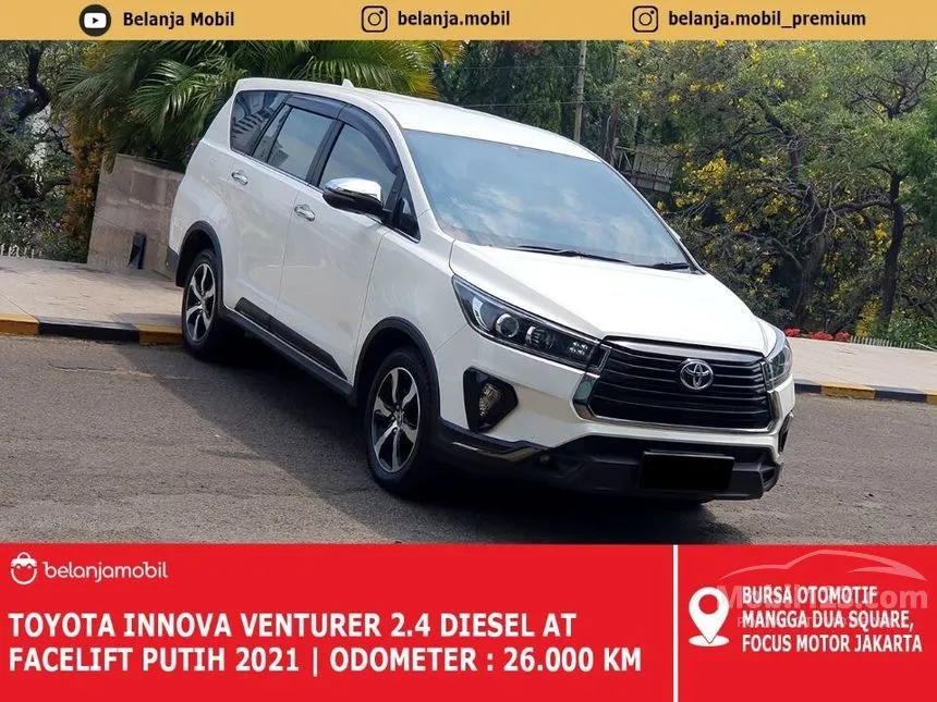 Jual Mobil Toyota Kijang Innova 2021 Venturer 2.4 di DKI Jakarta Automatic MPV Putih Rp 450.000.000