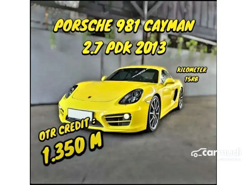 Jual Mobil Porsche Cayman 2013 2.7 di DKI Jakarta Automatic Coupe Kuning Rp 1.350.000.000