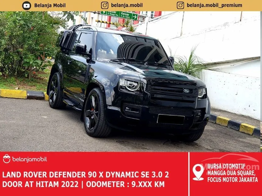 Jual Mobil Land Rover Defender 2022 90 X P400 3.0 di DKI Jakarta Automatic SUV Hitam Rp 2.425.000.000
