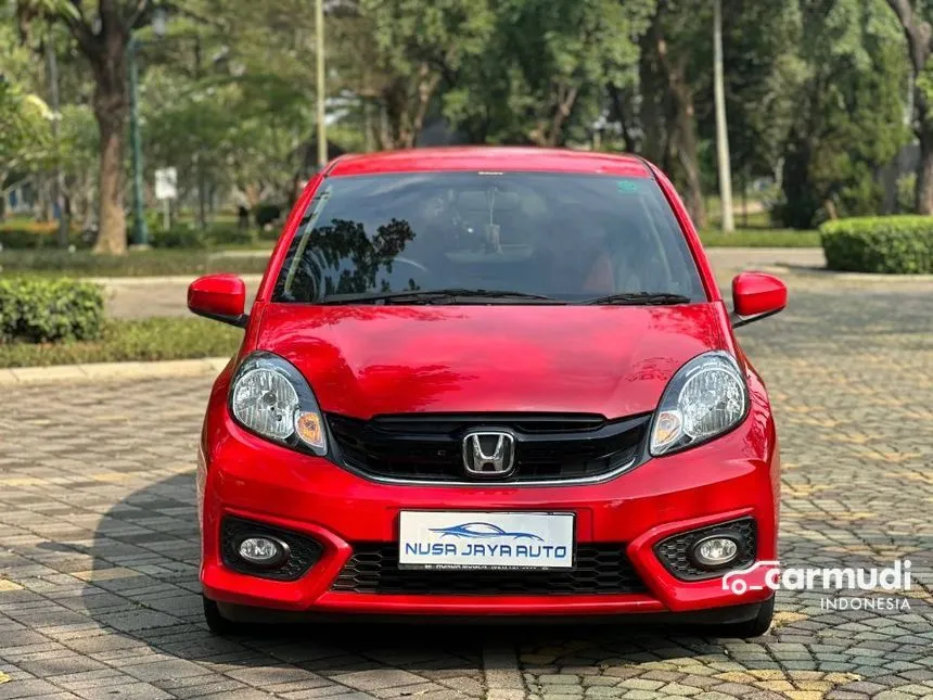 Jual Mobil Honda Brio 2016 Satya E 1.2 di Banten Automatic Hatchback Merah Rp 115.000.000