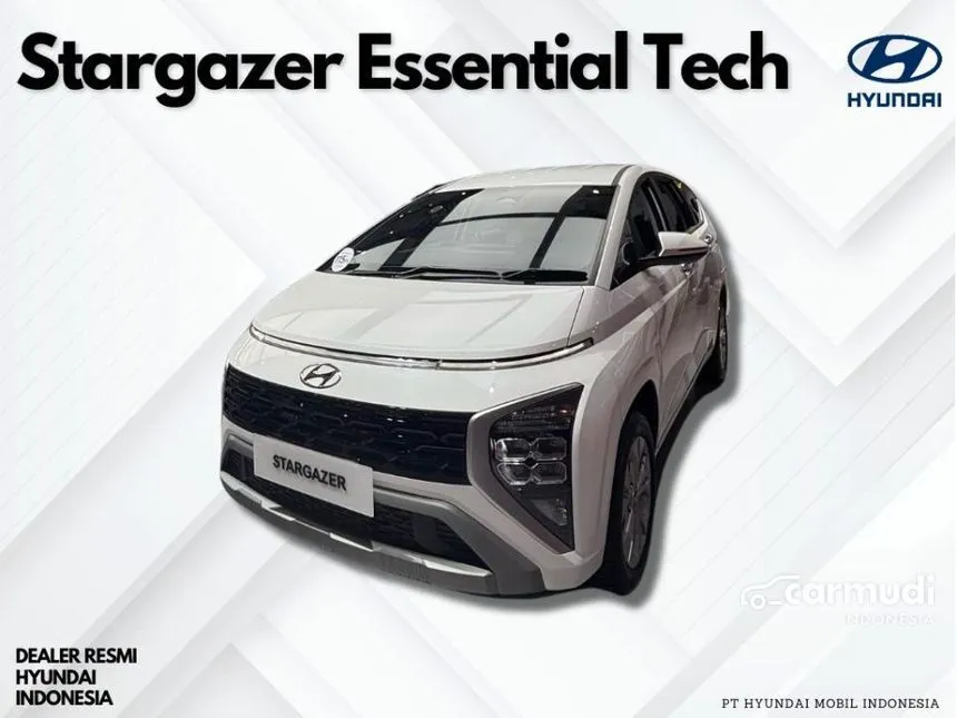 Jual Mobil Hyundai Stargazer 2025 Essential 1.5 di DKI Jakarta Manual MPV Putih Rp 245.300.000