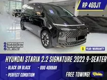 2022 Hyundai Staria 2.2 Signature 9 MPV 9 Seater Black Hitam 9-Seater