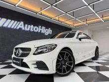 2019 Mercedes-Benz C300 2.0 AMG Line Coupe [Km17.000] Nik2019 White On Black Panoramic Sunroof PBD Speedo Digital Record ATPM #AUTOHIGH #BEST VALUE