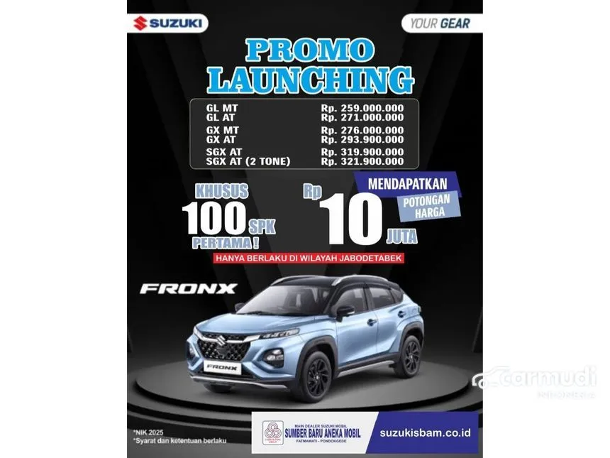 2025 Suzuki Fronx SGX 2-tone Hybrid SUV