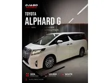 2015 Toyota Alphard 2.5 G MPV White on Beige Putih
