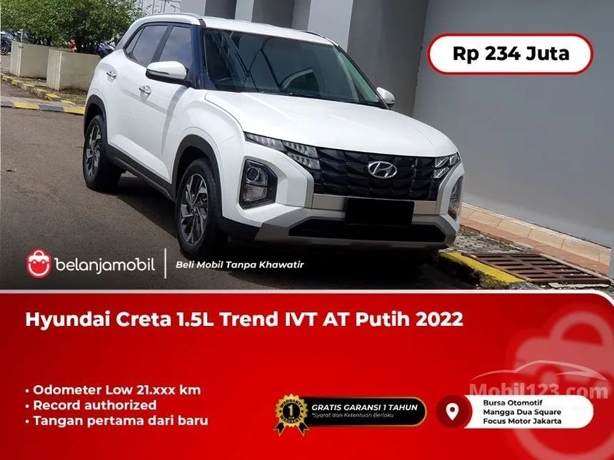 Jual Mobil Hyundai Creta 2022 Trend 1.5 di DKI Jakarta Automatic SUV Putih Rp 234.000.000