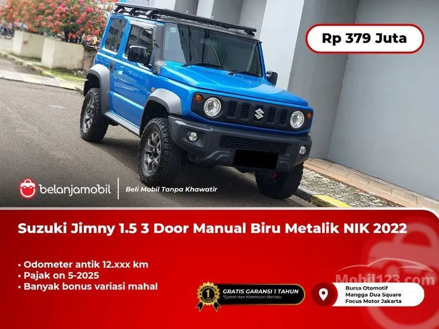 Jual Mobil Suzuki Jimny 2022 1.5 di DKI Jakarta Manual Wagon Biru Rp 379.000.000