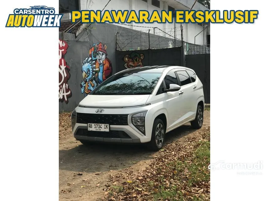 Jual Mobil Hyundai Stargazer 2023 Prime 1.5 di Yogyakarta Automatic Wagon Putih Rp 255.000.000