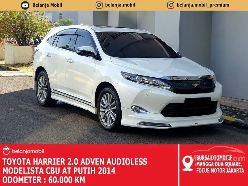 Jual Mobil Toyota Harrier 2014 2.0 di Jawa Barat Automatic SUV Putih Rp 318.000.000