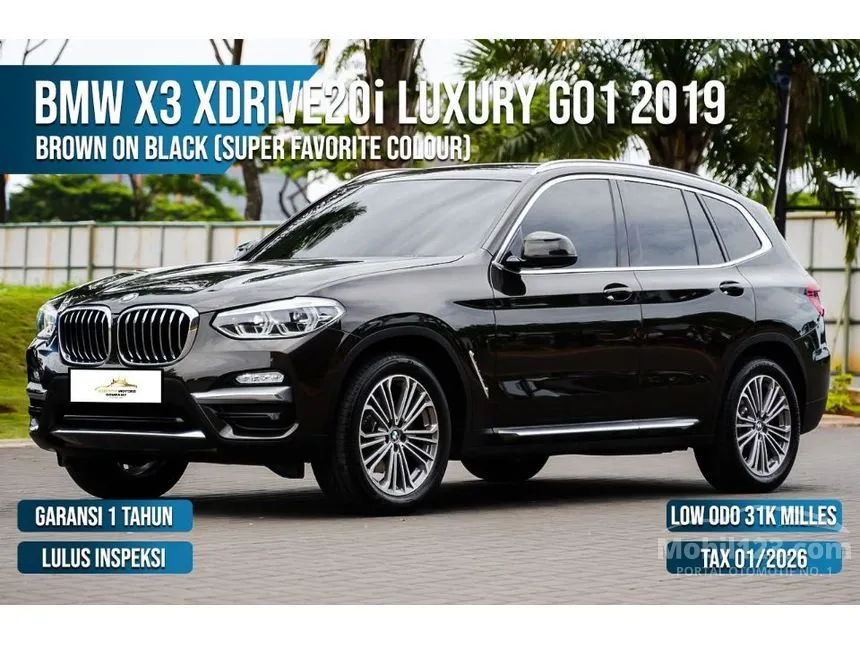 Jual Mobil BMW X3 2019 xDrive20i Luxury 2.0 di Banten Automatic SUV Coklat Rp 498.000.000