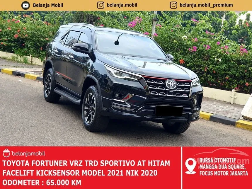 Jual Mobil Toyota Fortuner 2020 VRZ TRD 4X2 2.4 di DKI Jakarta Automatic SUV Hitam Rp 427.000.000
