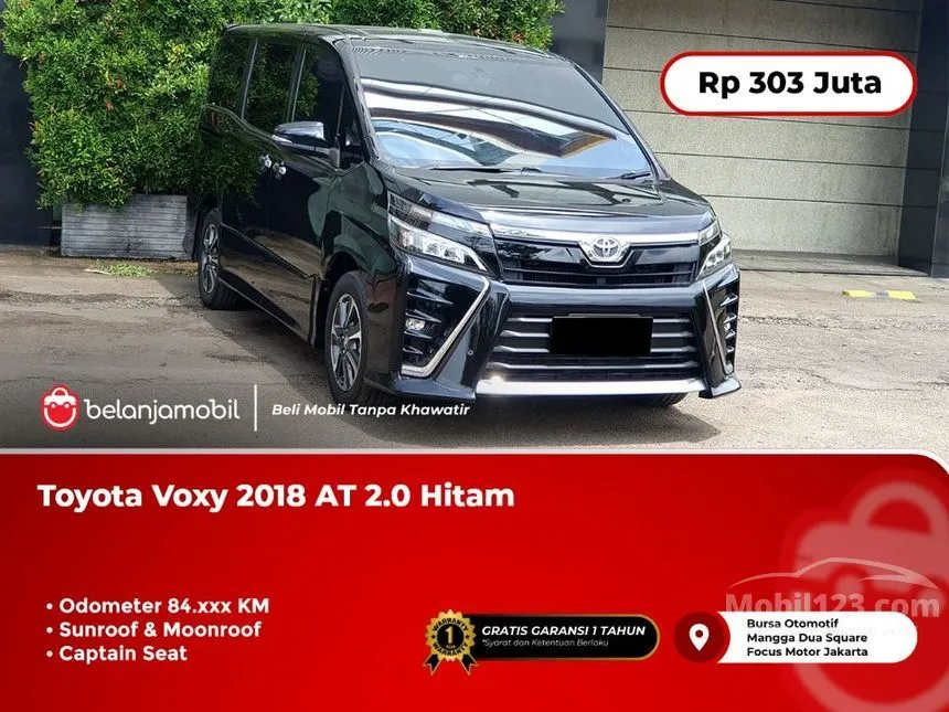 Jual Mobil Toyota Voxy 2018 2.0 di DKI Jakarta Automatic MPV Hitam Rp 303.000.000