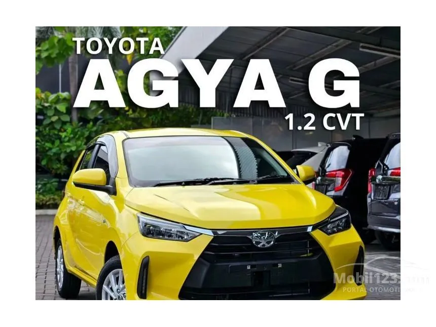 Jual Mobil Toyota Agya 2024 G 1.2 di Jawa Barat Automatic Hatchback Kuning Rp 178.400.000