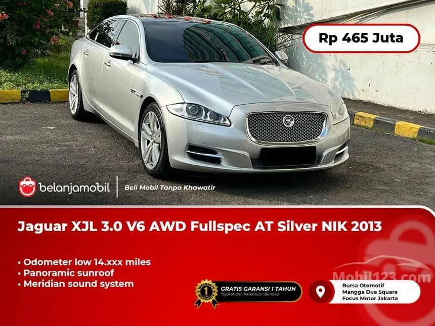 Jual Mobil Jaguar XJ 2013 Portfolio L 3.0 di DKI Jakarta Automatic Sedan Silver Rp 465.000.000