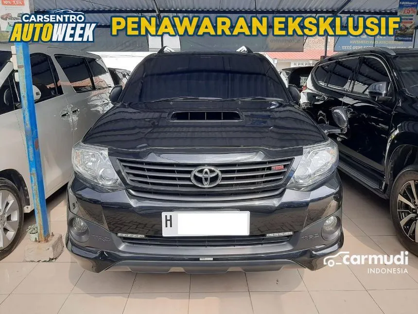 Jual Mobil Toyota Fortuner 2014 G TRD 2.5 di Jawa Tengah Automatic SUV Hitam Rp 285.000.000