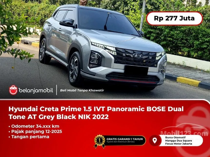 Jual Mobil Hyundai Creta 2022 Prime 1.5 di DKI Jakarta Automatic SUV Silver Rp 277.000.000