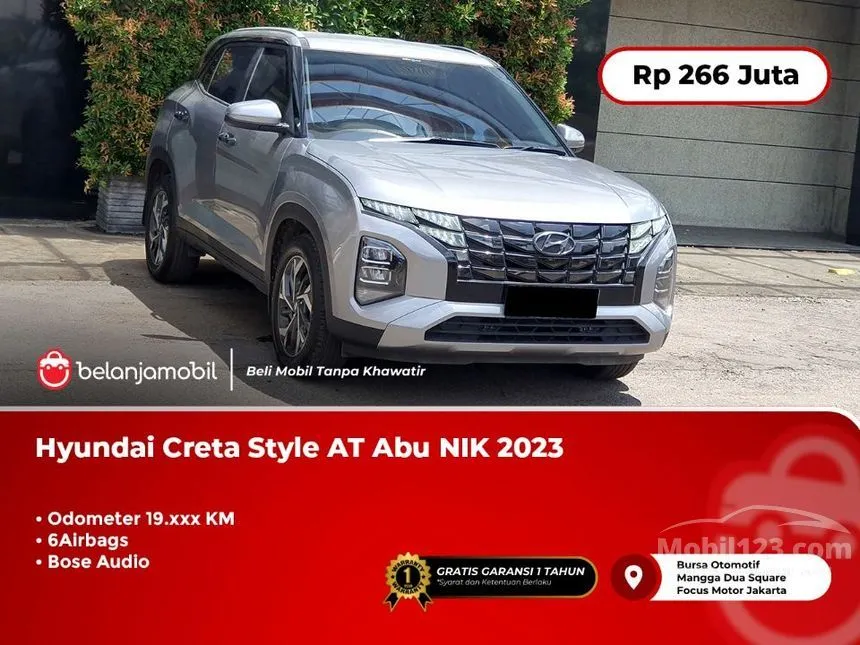 Jual Mobil Hyundai Creta 2023 Style 1.5 di DKI Jakarta Automatic SUV Silver Rp 266.000.000