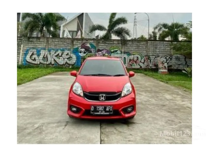Jual Mobil Honda Brio 2017 Satya S 1.2 di Jawa Barat Manual Hatchback Merah Rp 119.000.000