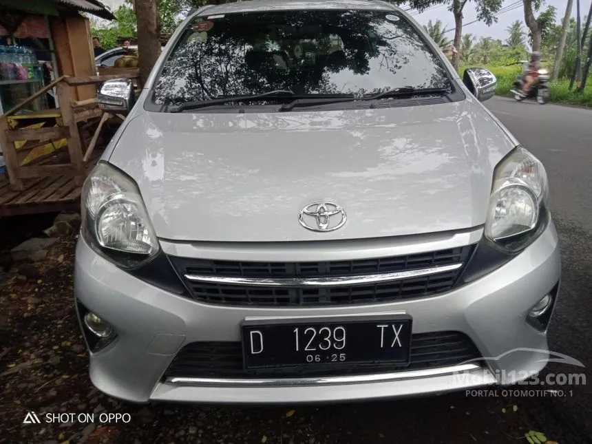 Jual Mobil Toyota Agya 2015 G 1.0 di Jawa Barat Automatic Hatchback Abu